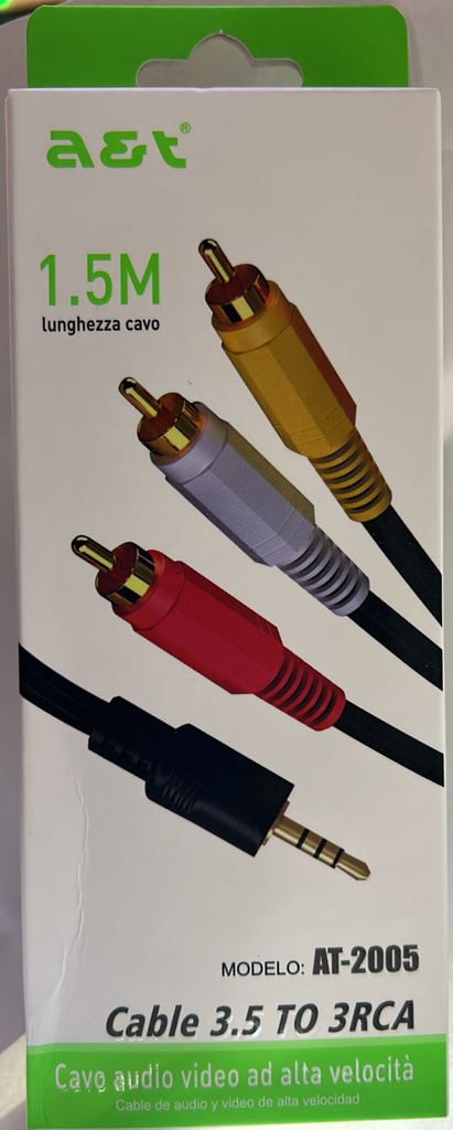 Cable plug 3.5 a RCA AT-2005