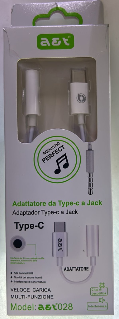 Adap de audio tipo C a 3.5 mm AET028