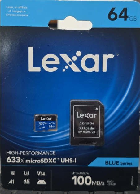Memoria Micro SD 64gb Lexar V30