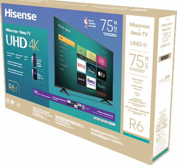 Pantalla Roku SmarTV Hisense 75"