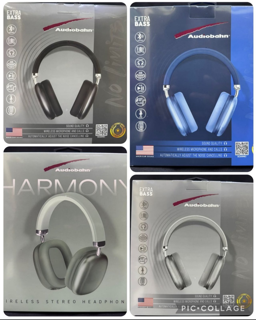 Audifonos Bluetooth HARMONY Audiobahn
